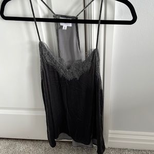 Cami NYC velvet camisole - charcoal, size medium